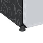 vidaXL Armoire modulaire 9 compartiments noir et blanc 109x36 5x143 cm