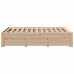 vidaXL Cadre de lit sans matelas avec tiroirs 120x200 cm bois pin