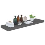 vidaXL Étagère murale flottante Gris brillant 90x23 5x3 8 cm MDF
