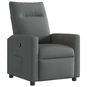 vidaXL Fauteuil inclinable Gris foncé 69 x 86 x 100 cm tissu
