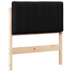 vidaXL Tête de lit capitonnée Marron et Noir 80 cm Pin massif