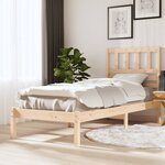 vidaXL Cadre de lit Bois de pin massif 90x200 cm