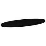 vidaXL Dessus de table marron foncé 140x60x4cm bois chêne massif ovale