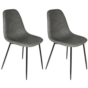 Chaise en polyuréthane amber (lot de 2)