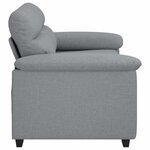 vidaXL Canapé à 2 places gris clair 120 cm tissu