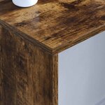 vidaXL Bureau mural Chêne fumé 100 x 45 x 30 cm Bois d'ingénierie