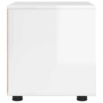 vidaXL Cabinet de salle de bain Blanc brillant 40 5 x 40 x 44 cm