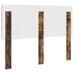 vidaXL Tête de lit Chêne fumé 160 cm Bois d'ingénierie