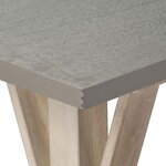 vidaXL Table console avec dessus en zinc 118x35x76 cm Bois de manguier