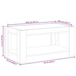 vidaXL Table basse avec LED chêne sonoma 93x53x45 cm bois d'ingénierie