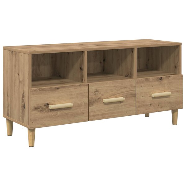 vidaXL Meuble TV Chêne artisan 102 x 36 x 50 cm Bois d'ingénierie