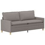 vidaXL Canapé Taupe 196 x 81 x 87 5 cm Tissu