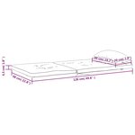 vidaXL Coussins de chaise adirondack lot de 2 crème tissu oxford