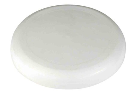 Frisbee en plastique blanc 18 cm - MegaCrea DIY