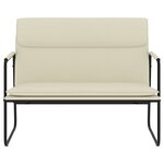 Banc banquette 100 x 64 x 80 cm similicuir crème 02_0010567