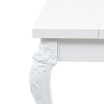 vidaXL Table à manger 179x89x81 cm Blanc brillant
