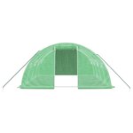 vidaXL Serre avec cadre en acier vert 16 m² 4x4x2 m