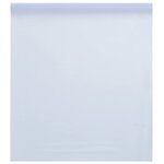 vidaXL Film de fenêtre statique dépoli blanc transparent 90x2000cm PVC