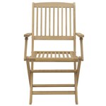 vidaXL Ensemble à manger de jardin 5 Pièces Bois d'acacia solide