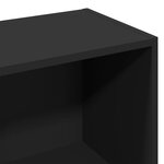 vidaXL Bibliothèque noir 57x28 5x141 cm bois d'ingénierie
