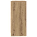 vidaXL Buffet chêne artisanal 57x34x76 cm bois d'ingénierie