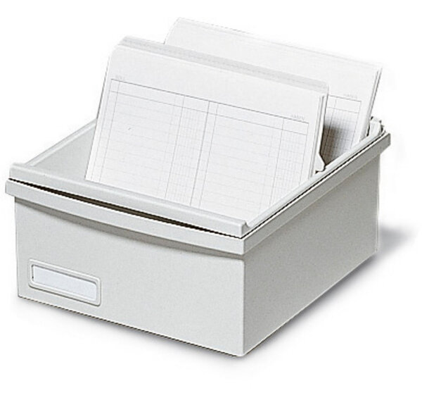 Boîte K 500 fiches A6 gris lumière EXACOMPTA