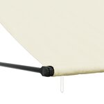 vidaXL Auvent rétractable crème 250x150 m tissu et acier