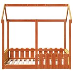 vidaXL Cadre de lit d'enfants forme de maison sans matelas 70x140 cm