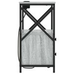 vidaXL Cabinet de chevet Gris Sonoma 40 x 31 x 60 cm Bois d'ingénierie