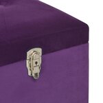 vidaXL Banc avec compartiment de rangement 105 cm Violet Velours