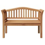 vidaXL Banc de jardin Marron 120 x 53 5 x 85 cm Bois de teck solide