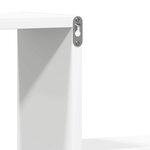 vidaXL Étagères murales 2 Pièces blanc 100x15x20 cm bois d'ingénierie