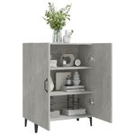vidaXL Buffet Gris béton 70x34x90 cm Bois d'ingénierie