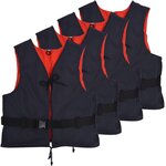 vidaXL Aide à la flottabilité 4 Pièces 50 N 50-70 kg Bleu marine