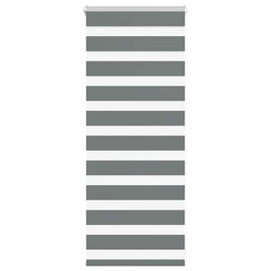 vidaXL Store zèbre gris foncé largeur du tissu 50 9 cm polyester