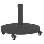 vidaXL Socles de parasol d'extérieur Gris foncé 48 x 48 x 32.5 cm