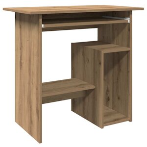 vidaXL Bureau chêne artisanal 80x45x74 cm bois d'ingénierie