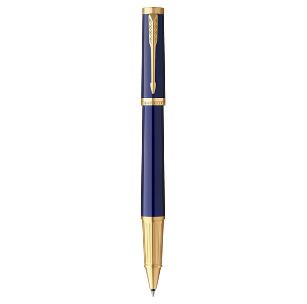 Stylo roller PARKER INGENUITY  Bleu  Finition dorée  recharge encre noire pointe fine  coffret cadeau