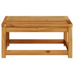 vidaXL Table de jardin 63x63x30 cm bois d'acacia solide