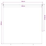 vidaXL Store enrouleur Protection UV Beige 100 x 230 cm Polyester