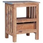 vidaXL Table de chevet 41x30x50 cm bois d'acajou massif