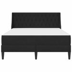 vidaXL Cadre de lit avec matelas Noir 120 x 200 cm Velours