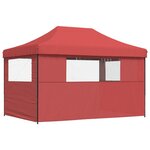 vidaXL Tente de réception pliable escamotable avec 3 parois latérales
