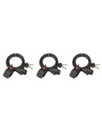 THIRARD - Lot de 3 antivols à clé Twisty  câble acier  vélo  8mmx1.5m  2 clés