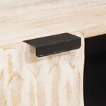 vidaXL Meuble TV avec tiroir Finition Lavage Blanc 105 x 33 x 46 cm