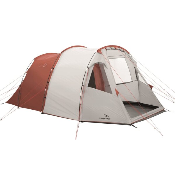 Easy camp tente huntsville 500 5 places rouge et crème