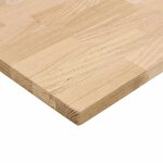 vidaXL Plan de travail de cuisine bois de chêne massif rectangulaire