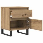 vidaXL Tables de chevet 2 Pièces chêne artisanal 40x35x50 cm