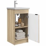 vidaXL Meuble de salle de bain avec évier Chêne Sonoma