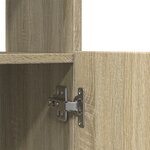 vidaXL Buffet haut 63x33x180 cm chêne sonoma bois d'ingénierie